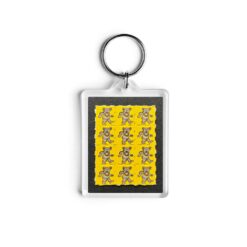 Dancing Bears Fractal Blotter Keychain 3