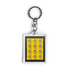 Dancing Bears Fractal Blotter Keychain 4