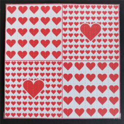 Heart (big & small) Blotter