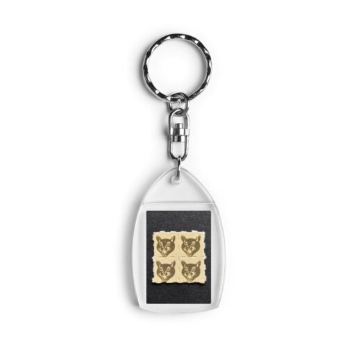 Black Cats (small) Blotter Keychain 2