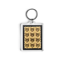 Black Cats (small) Blotter Keychain 3