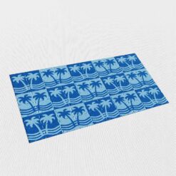 Blue Palms Card Blotter