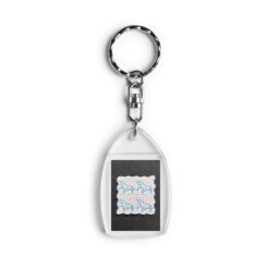 Blue Unicorn Blotter Keychain 2