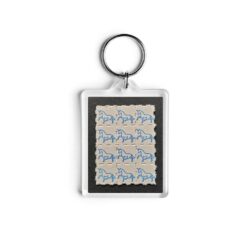 Blue Unicorn Blotter Keychain 3