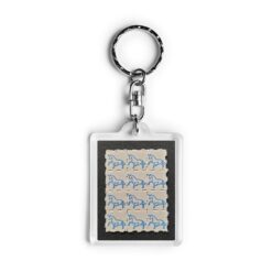 Blue Unicorn Blotter Keychain 4