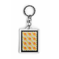 Orange Saturn Blotter Keychain 4