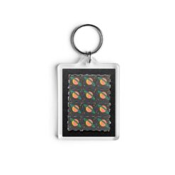 Black Saturn Blotter Keychain 3