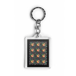 Black Saturn Blotter Keychain 4