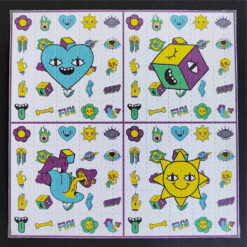 Psy Sun & Cube Blotter