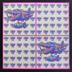 Bombardino Crocodilo Grid Blotter