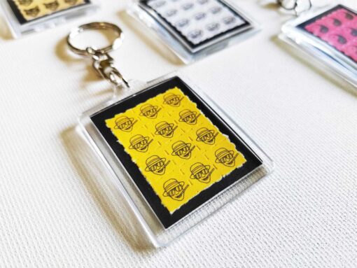 Black Saturn Blotter Keychain 4 - Image 9