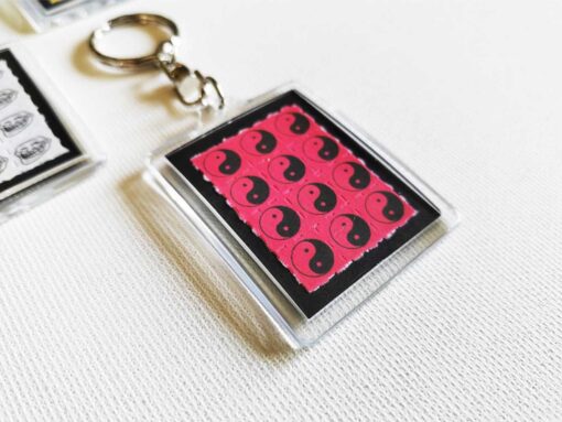 Black Saturn Blotter Keychain 4 - Image 7
