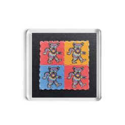 Dancing Rainbow Bears Blotter Fridge Magnet 2