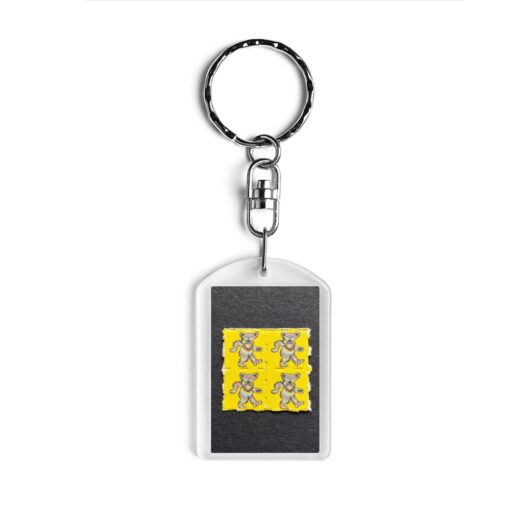 Dancing Bears Fractal Blotter Keychain 1