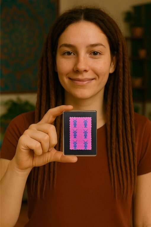 Alien Girl Blotter Fridge Magnet 3 - Image 2