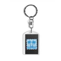 Blue Palms Blotter Keychain 1