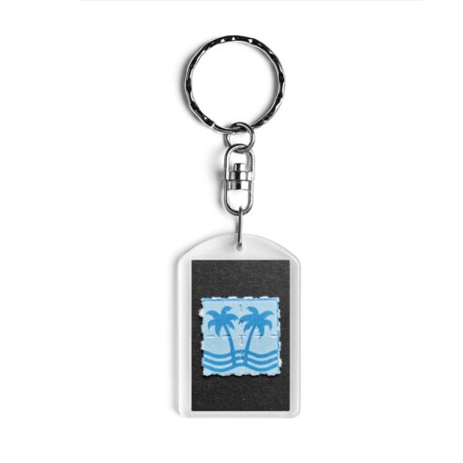 Blue Palms Blotter Keychain 1
