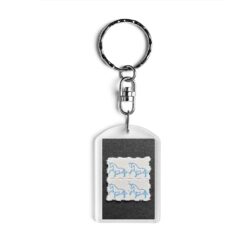 Blue Unicorn Blotter Keychain 1
