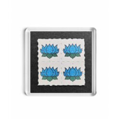 Celtic Lotus (blue) Blotter Fridge Magnet 2