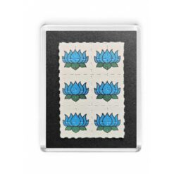 Celtic Lotus (blue) Blotter Fridge Magnet 3