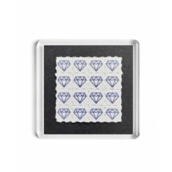 Blue Diamonds Blotter Fridge Magnet 2