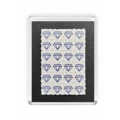 Blue Diamonds Blotter Fridge Magnet 3