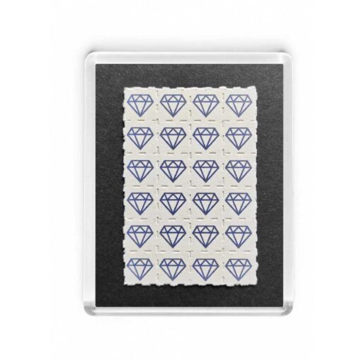 Blue Diamonds Blotter Fridge Magnet 3