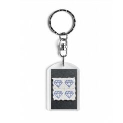 Blue Diamonds Blotter Keychain 1