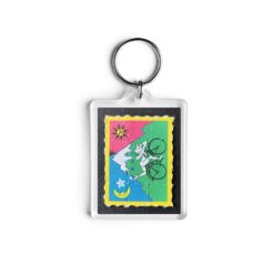 Bicycle Ride Blotter Keychain 3