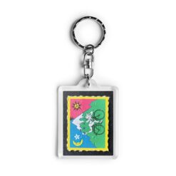 Bicycle Ride Blotter Keychain 4