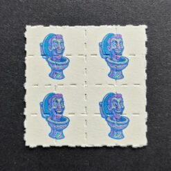 Skibidi Toilet Blotter - 4x4 Tabs
