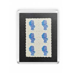 Skibidi Toilet Grid Blotter Fridge Magnet 3