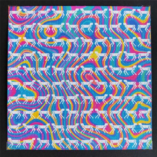 Robot Dog (rainbow) Blotter