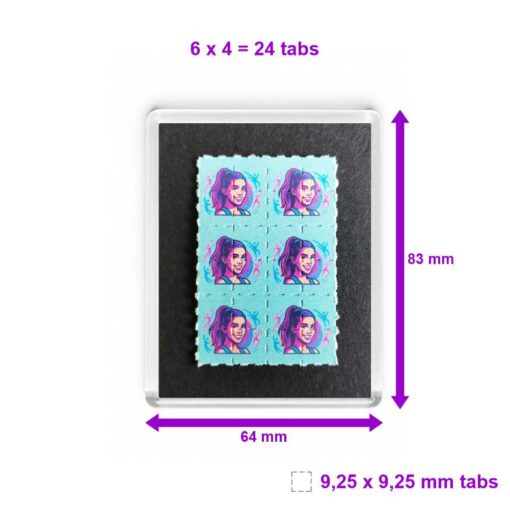 Blotter Fridge Magnet 3. with Your Brand Logo - 50 pcs - Image 2